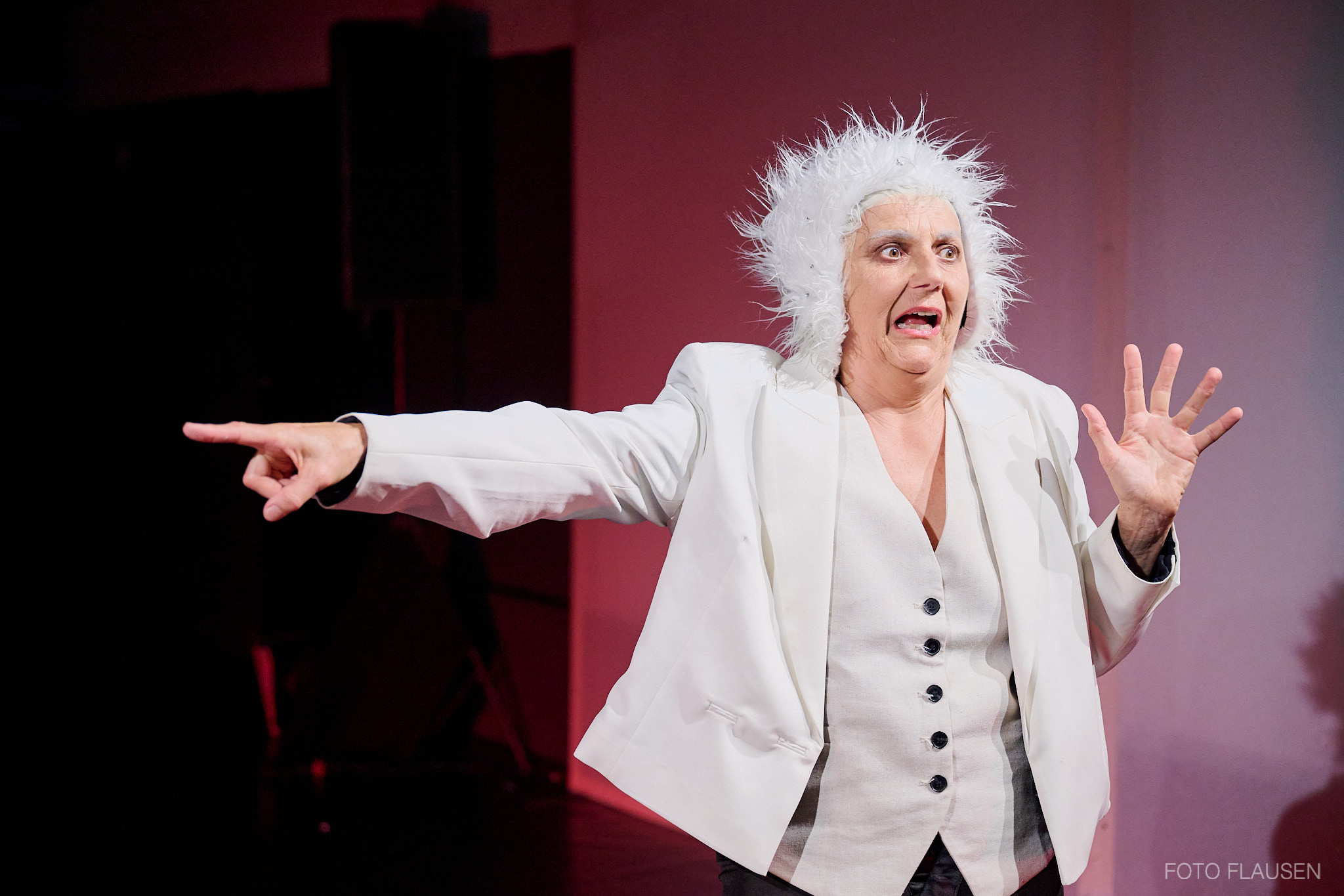 Daniela Enzi bei der Fotoprobe vom Theater Ecce Konig Lear von Wiliam Shakespeare im City Center Salzburg