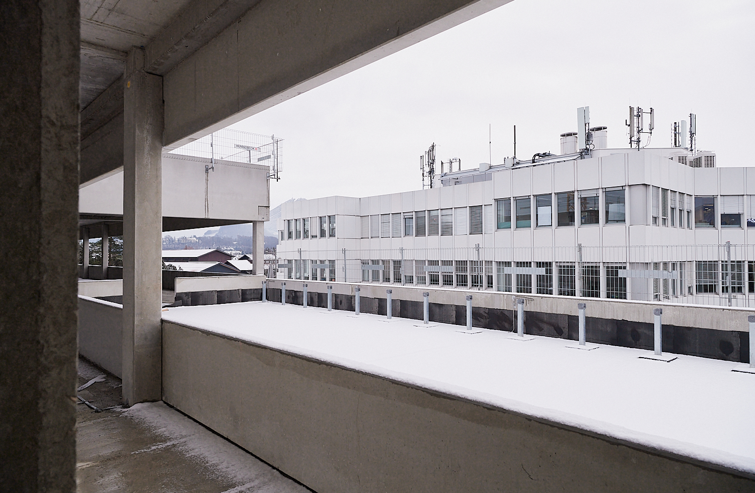 Pressebilder von der Baustelle vom BMW Campus Nord in Salzburg. 