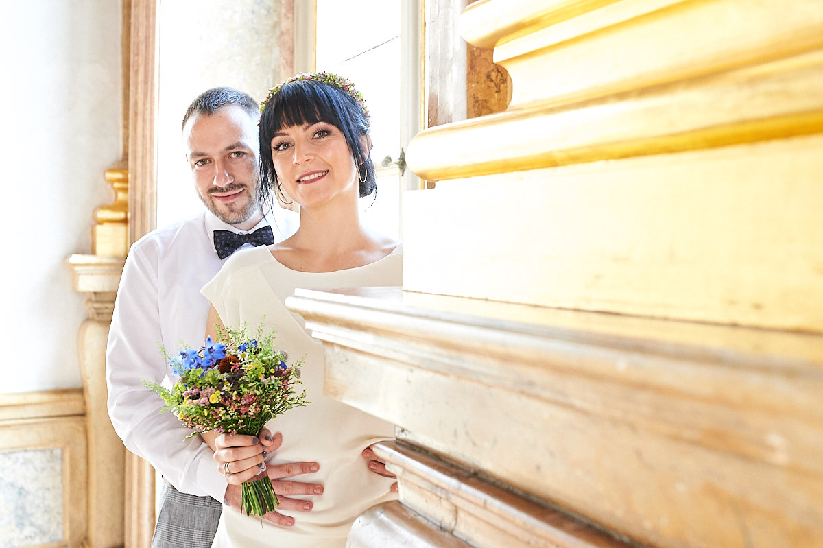 Hochszeitsreportage bei der Hochzeit von Biljana und Petar am Standesamt im Schloss Mirabell in Salzburg mit Andreas Brandl als Hochzeitsfotograf