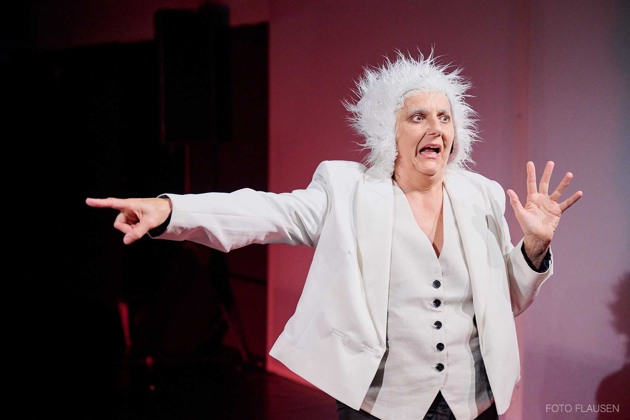 Daniela Enzi bei der Fotoprobe vom Theater Ecce Konig Lear von Wiliam Shakespeare im City Center Salzburg